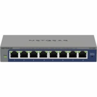 Netgear GS108E Ethernet Switch - 8 Ports - Gigabit Ethernet - 10/100/1000Base-T - 2 Layer Supported - 2.60 W Power Consumption - Twisted Pair - Desktop, Wall Mountable - Lifetime Limited Warranty