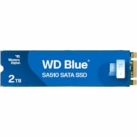 WD Blue SA510 WDS200T3B0B-00C7C0 2 TB Solid State Drive - M.2 2280 Internal - SATA (SATA/600) - Desktop PC Device Supported - 500 TB TBW