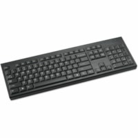 Clavier KB150 - Sans fil Connectivité - USB Type A Interface - Noir Kensington - Sans fil Connectivité - RF - 2,40 GHz - USB Type A Interface - 104 Touche(s) - Windows, Mac OS - PC, Mac - Membrane Pavé Numérique - AA Taille de piles supportée - Noir