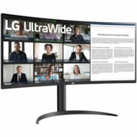 LG Ultrawide 34WR55QK-B 34" Class UW-QHD Curved Screen LCD Monitor - 21:9 - 34" Viewable - Vertical Alignment (VA) - 3440 x 1440 - 300 cd/m² - 5 ms - HDMI - DisplayPort