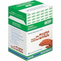 Safecross Fabric Bandages, Assorted Sizes, Heavyweight, 50/Box - Assorted Sizes - Fabric - 50 / Box