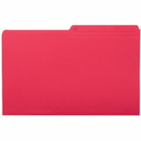 Grand & Toy 1/2 Tab Cut Legal Recycled Storage Folder - 8 1/2" x 14" - Red - 10% Recycled - 100 / Unit