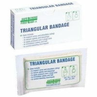 Bandage triangulaire Safecross - 40 po (1016 mm) Largeur x 40 po (1016 mm) Longueur - Coton - 1 / boîte