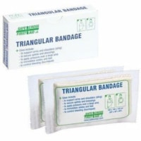 Bandage triangulaire Safecross - 40 po (1016 mm) Largeur x 40 po (1016 mm) Longueur - Coton - 2 / boîte