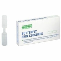 Safecross Butterfly Skin Closures, Assorted, 20/Unit Box - Assorted Sizes - Plastic - 20 / Box