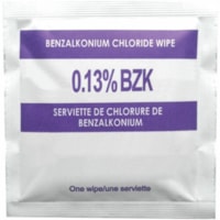 Safecross Benzalkonium Chloride (BZK) Antiseptic Towelettes, 5" x 8" , 100/Bx - 100 / Box