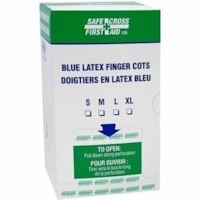 Safecross Finger Cot - 100 x Piece(s) - Blue - 100 / Box