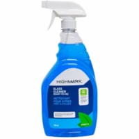 Highmark Glass Cleaner - For Glass, Professional, Window, Multipurpose, Nonporous Surface, Hard Surface - Ready-To-Use - Liquid, Spray - 32 fl oz (1 quart) - Streak-free, Environmentally Friendly, Phosphate-free, NPE-free, Ammonia-free, Non Alkaline, Non-corrosive Spray Bottle - 1 Unit