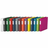 Davis Essential Ring Binder - Letter - 8 1/2" x 11" Sheet Size - 350 Sheet Capacity - 1.50" (38.10 mm) Ring - Fastener(s): 3 x D-Ring - Pocket(s): 2, Inside Front & Back - Polypropylene, Board - Red - Recycled - Label Holder, PVC-free, Spine Label, Durable - 6 / Pack