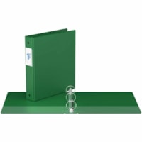 Davis Essential Ring Binder - Letter - 8 1/2" x 11" Sheet Size - 625 Sheet Capacity - 3" (76.20 mm) Ring - Fastener(s): 3 x D-Ring - Pocket(s): 2, Inside Front & Back - Polypropylene, Board - Green - Recycled - Spine Label, Label Holder, PVC-free, Durable - 6 / Pack