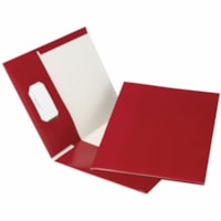 Grand & Toy Letter Recycled Portfolio - 8 1/2" x 11" - 50 Sheet Capacity - 2 Pocket(s) - Burgundy - 100% Recycled - 25 / Unit