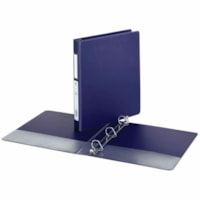 Grand & Toy 1" Economy Letter-Size D-Ring Binder, Blue - Letter - 8 1/2" x 11" Sheet Size - 240 Sheet Capacity - 1" (25.40 mm) Ring - Fastener(s): 3 x D-Ring - Pocket(s): 4, Front & Back, Internal - Polypropylene, Plastic, Vinyl - Blue - Recycled - Locking Ring, Easy Open Ring, Pocket, Label Holder,