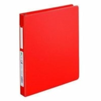 Grand & Toy 1'' Economy Letter-Size D-Ring Binder, Red - 1" Binder Capacity - Letter - 8 1/2" x 11" Sheet Size - 240 Sheet Capacity - 1" (25.40 mm) Ring - Fastener(s): D-Ring - Pocket(s): 4, Internal, Front & Back - Vinyl, Polypropylene - Red - Recycled - Spine Label, Label Holder, Locking Ring, Eas