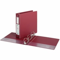 Grand & Toy 2" Economy Binder, Round-Ring, Burgundy, Letter-Size (8 1/2" x 11") - Letter - 8 1/2" x 11" Sheet Size - 625 Sheet Capacity - 2" (50.80 mm) Ring - Fastener(s): 3 x Round Ring - Pocket(s): Front & Back, Internal - Vinyl - Burgundy - Recycled - Pocket, Label Holder, Open and Closed Trigger