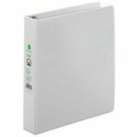 Grand & Toy Presentation Binder - Letter - 8 1/2" x 11" Sheet Size - 475 Sheet Capacity - 1.50" (38.10 mm) Ring - Fastener(s): 3 x Round Ring - Pocket(s): 4, Internal - Polypropylene, Plastic - White - Recycled - PVC-free, Anti-glare, Locking Ring, Clear Front, Cover, Easy Open Ring, Punched, Pocket