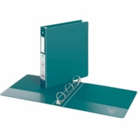 Grand & Toy 1-1/2" Economy Letter-Size Round-Ring Binder, Green - Letter - 8 1/2" x 11" Sheet Size - 475 Sheet Capacity - 1.50" (38.10 mm) Ring - Fastener(s): 3 x Round Ring - Pocket(s): 4, Front & Back, Internal - Polypropylene, Plastic, Vinyl - Green - Recycled - Locking Ring, Easy Open Ring, Pock