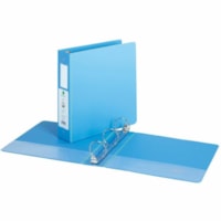 Grand & Toy 2" Economy Letter-Size Round-Ring Binder, Light Blue - Letter - 8 1/2" x 11" Sheet Size - 475 Sheet Capacity - 2" (50.80 mm) Ring - Fastener(s): 3 x Round Ring - Pocket(s): 4, Front & Back, Internal - Polypropylene, Plastic, Vinyl - Light Blue - Recycled - Locking Ring, Easy Open Ring, P