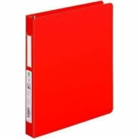 Grand & Toy 1'', D-Ring, Red, Letter-size (8 1/2'' x 11'') - 1" Binder Capacity - Letter - 8 1/2" x 11" Sheet Size - 250 Sheet Capacity - 1" (25.40 mm) Ring - Fastener(s): D-Ring - Pocket(s): 4, Front & Back - Polyethylene, Vinyl - Red - Recycled - Open and Closed Triggers, Label Holder, Lockable, S