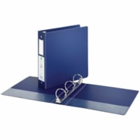 Grand & Toy 2" Economy Letter-Size Round-Ring Binder, Blue - Letter - 8 1/2" x 11" Sheet Size - 475 Sheet Capacity - 2" (50.80 mm) Ring - Fastener(s): 3 x Round Ring - Pocket(s): 4, Front & Back, Internal - Polypropylene, Plastic, Vinyl - Blue - Recycled - Locking Ring, Easy Open Ring, Pocket, Label