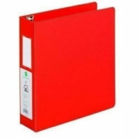 Grand & Toy 2" , D-Ring, Red, Letter-size (8 1/2" x 11") - Letter - 8 1/2" x 11" Sheet Size - 500 Sheet Capacity - 2" (50.80 mm) Ring - Fastener(s): 3 x D-Ring - Pocket(s): 4, Front & Back, Internal - Polypropylene, Plastic, Vinyl - Red - Recycled - Locking Ring, Easy Open Ring, Pocket, Double-trigg