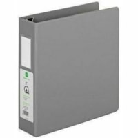 Grand & Toy 2" Letter-Size Locking D-Ring Binder, Grey - Letter - 8 1/2" x 11" Sheet Size - 650 Sheet Capacity - 2" (50.80 mm) Ring - Fastener(s): 3 x D-Ring - Pocket(s): 4, Internal - Polypropylene, Plastic, Vinyl - Gray - Recycled - PVC-free, Anti-glare, Locking Ring, Lockable, Easy Open Ring, Poc