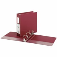 Grand & Toy 3" Economy Binder, Round-Ring, Burgundy, Letter-Size (8 1/2" x 11") - Letter - 8 1/2" x 11" Sheet Size - 625 Sheet Capacity - 3" (76.20 mm) Ring - Fastener(s): 3 x Round Ring - Pocket(s): Front & Back, Internal - Vinyl - Burgundy - Recycled - Pocket, Label Holder, Open and Closed Trigger