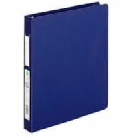 Grand & Toy 1'' Locking Binders, Blue, D-Ring, Letter-Size (8 1/2'' x 11'') - 1" Binder Capacity - Letter - 8 1/2" x 11" Sheet Size - 250 Sheet Capacity - 1" (25.40 mm) Ring - Fastener(s): D-Ring - Pocket(s): 2, Front & Back - Polypropylene, Vinyl - Blue - Recycled - Open and Closed Triggers, Label 