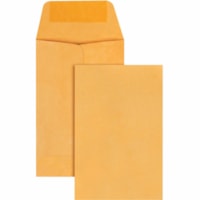 TOPS Kraft Coin Envelopes - Coin - #1 - 2 1/4" Width x 3 1/2" Length Diameter - 28 lb - Gummed - Kraft - 500 / Box - Brown Kraft