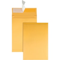 TOPS Kraft Redi-strip Expansion Envelopes - Expansion - 9" Width x 12" Length - 2" Gusset - 40 lb - Self-sealing - Kraft - Kraft - 25 / Pack