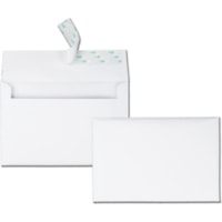 TOPS Greeting Card/Invitation Envelopes - Announcement - 5 3/4" Width x 8 3/4" Length - 24 lb - Peel & Seal - White - 100 / Box