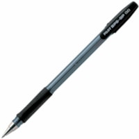 Pilot BPS Grip Ballpoint Pens, Black, Medium 1.0mm, Box of 12 - 1 mm (0.04") Medium Pen Point - Refillable - Black Ink - Oil Based - Translucent Barrel - Stainless Steel Tip - 12 / Box