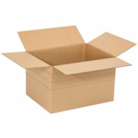 EDGE Shipping Case - External Dimensions: 14" Width x 14" Depth x 14" Height - Heavy Duty - Corrugated Cardboard - Brown Kraft - For Shipping, Storage - 25 / Pack