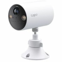 Tapo Smart Tapo C410 3 Megapixel Indoor/Outdoor 2K Network Camera - Color - 30 ft (9.14 m) Infrared/Color Night Vision - H.264 - 2304 x 1296 - 3.2 mm (0.12") Fixed Lens - 15 fps - CMOS - Wi-Fi - USB - Table Mount, Ceiling Mount, Wall Mount - Alexa, Google Home, Google Assistant Supported - IP65 - We