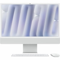 Ordinateur tout-en-un iMac MWUC3LL/A - Apple M4 - 16 Go - 256 Go SSD - 24 po (609,60 mm) 4.5K - Bureau - Argenté Apple - Apple M4 Morceau - 4480 x 2520 - Apple Octa-core (8 c¿urs) - Anglais (USA) Clavier - IEEE 802.11ax - 143 W