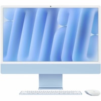 Ordinateur tout-en-un iMac MWV13LL/A - Apple M4 - 16 Go - 256 Go SSD - 24 po (609,60 mm) 4.5K - Bureau - Bleu Apple - Apple M4 Morceau - 4480 x 2520 - Apple Deca-core (10 c¿urs) - Anglais (USA) Clavier - IEEE 802.11ax - 143 W