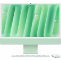 Apple iMac MWUY3LL/A All-in-One Computer - Apple M4 - 16 GB - 256 GB SSD - 24" (609.60 mm) 4.5K - Desktop - Green - Apple M4 Chip - 4480 x 2520 - MacOS Sequoia - Apple Deca-core (10 Core) - English (US) Keyboard - IEEE 802.11ax - 143 W