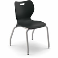 HON SmartLink 4-Leg Chair | Armless | Set of 4 | 16"H - Finish: Black - Glide