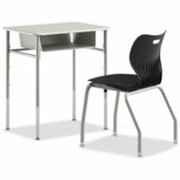 HON - Boîte à livres HONLDA15T1 - largeur de 19,5 po (495,30 mm) x profondeur de 13 po (330,20 mm) x hauteur de 5 po (127 mm) - Léger, Facile à laver - Métal - Platinum - 4 jeu