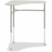 HON - Bureau HONLDVM3AEG1T1 - Carré Bord - Finition: Platinum, Blanc - Glide - Pour Éducation