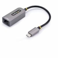 StarTech.com 2.5GbE USB-C to Ethernet Adapter, NBASE-T NIC, USB 3.0 Type-C 2.5/1G Multi Speed Network, USB 3.1 RJ45, Thunderbolt Compatible - 2.5GbE USB-C to Ethernet Adapter; Securely connects to networks over CAT5e/RJ45/LAN; NBASE-T NIC; 10/100Mbps/1G/2.5G; Auto-Negotiation for max bandwidth; Work