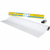 Post-it® Easy Erase Whiteboard Roll, 8'x4' - 48" (1219.20 mm) Width x 96" (2438.40 mm) Height - White Polyester Surface - Rectangle - Stain Proof, Wipe-off, Smooth Surface - 1 Each
