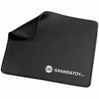 Grand & Toy Mouse Pad - Black - Rubber, Cloth - Anti-slip - Mouse