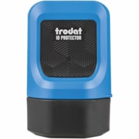 Trodat Roller Stamp - 1" (25.40 mm) Impression Width - Black - Shipping - Recycled