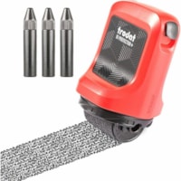 Trodat Roller Stamp - Design Stamp - 1" (25.40 mm) Impression Width - Black - Shipping - Recycled