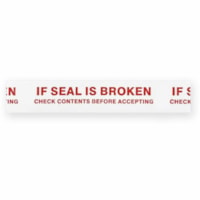 SPC If Seal Broken - 72.2 yd (66 m) Length x 1.89" (48 mm) Width - White, Red - For Shipping, Warehouse