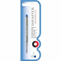 SHEAFFER Ballpoint Refill "K" Style - Blue Fine - Blister Card - Fine Point - Blue Ink Blister Pack