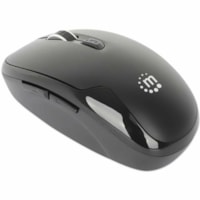 Manhattan MW6185 Wireless Optical USB Mouse - Full-size Mouse - Optical - Wireless - 32.81 ft (10000 mm) - Radio Frequency - 2.40 GHz - Black - USB Type A - 1600 dpi - Scroll Wheel - 6 Button(s) - Right-handed - 1 x AA Battery Supported