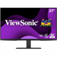 ViewSonic - Moniteur LED VG2758-2K 27 po Classe WQHD - 16:9 - 27 po Visible - Technologie IPS - LED Rétroéclairage - 2560 x 1440 - 16,7 Millions de Couleurs (8 Bits) - 350 cd/m² - 5 ms - 100 Hz Fréquence de rafraîchissement - Hauts-Parleurs - HDMI - DisplayPort - Concentrat