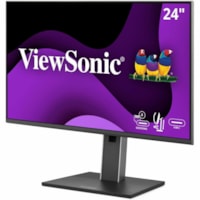 ViewSonic VG2458 24" (609.60 mm) Class Full HD LED Monitor - 16:9 - Black - 23.8" (604.52 mm) Viewable - In-plane Switching (IPS) Technology - LED Backlight - 1920 x 1080 - 16.7 Million Colors (8-bit) - 350 cd/m² - 5 ms - Speakers - HDMI - DisplayPort - USB Hub