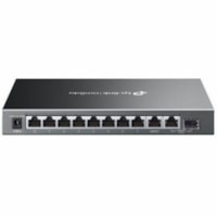 Omada 10-Port Gigabit Easy Managed Switch with 8-Port PoE+ - 10 Ports - Manageable - Gigabit Ethernet - 10/100/1000Base-T, 1000Base-X - 2 Layer Supported - Modular - 1 SFP Slots - 123 W PoE Budget - Twisted Pair, Optical Fiber - PoE Ports - Desktop, Wall Mountable